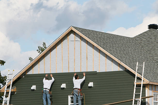 Professional Siding technician working in Moxahala, OH